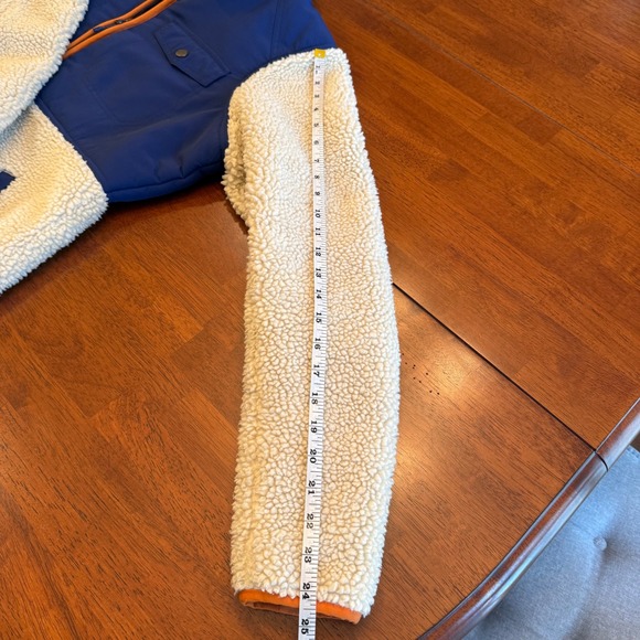 Duluth Women's Sherpa Full Zip‎ Jacket Blue Cream Size Medium - Picture 9 of 9